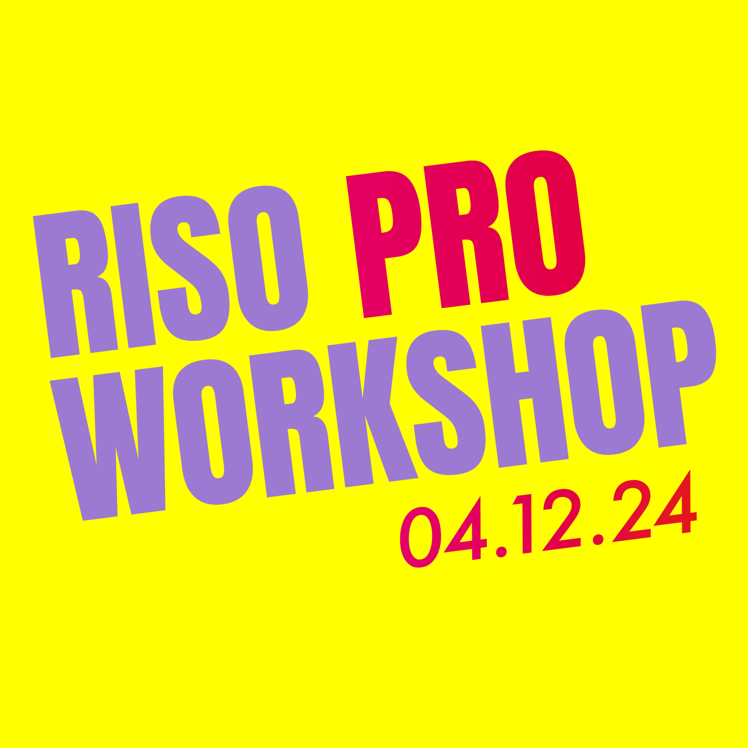 Riso PRO Workshop